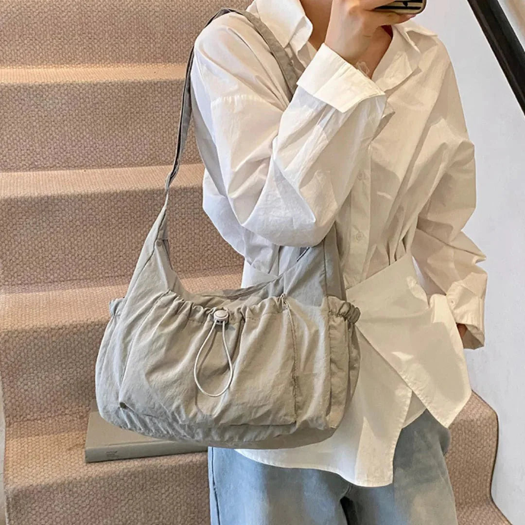 Nava Crossbody Bag | Checkered Nylon and Polyester Design for Women