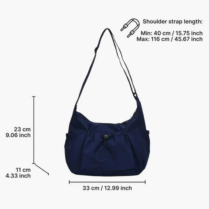 Nava Crossbody Bag | Checkered Nylon and Polyester Design for Women