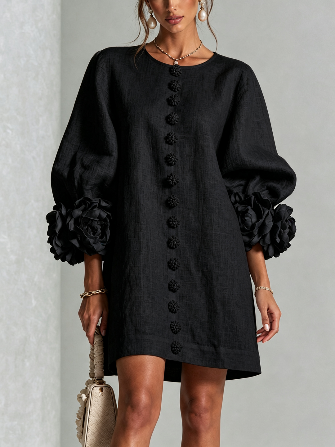 Anita Mini Dress - Black