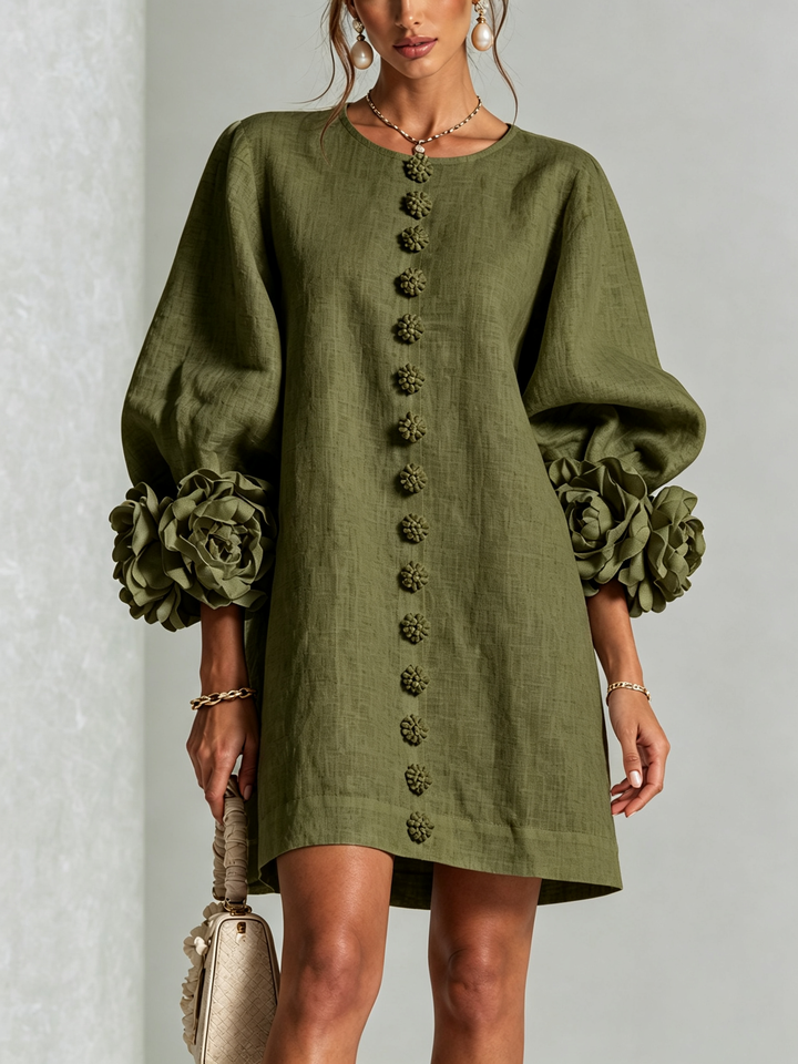 Anita Mini Dress - Olive