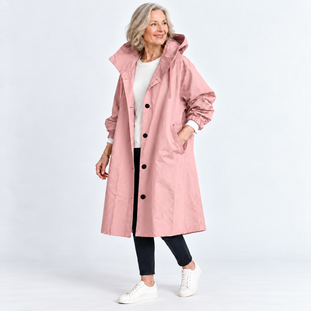 Kathryn | Hooded Longline Trench Coat