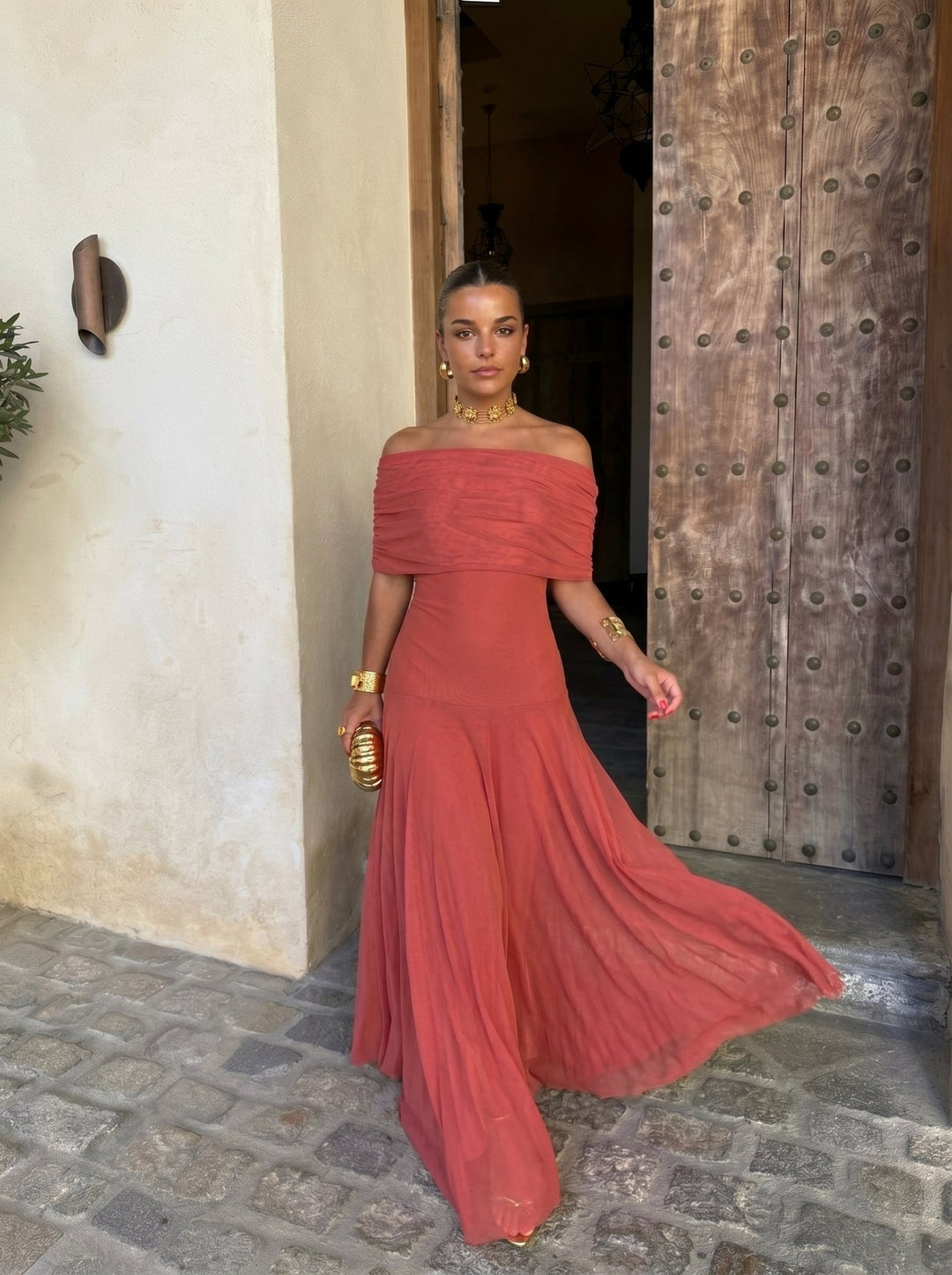 Toledo Dress - Terracotta