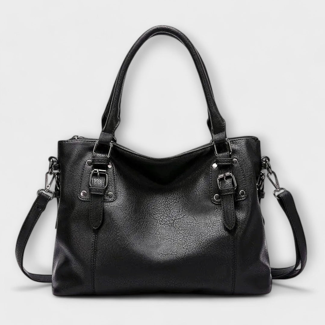 Mira Crossbody Bag made from premium Swiss leather featuring an elegant design, perfect for stylish women on the go. - 2