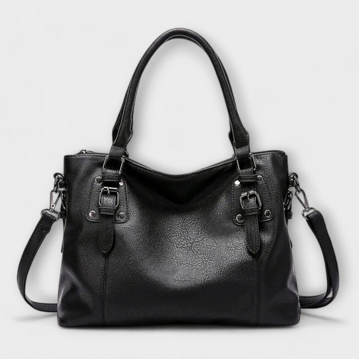 Mira Crossbody Bag made from premium Swiss leather featuring an elegant design, perfect for stylish women on the go. - 2