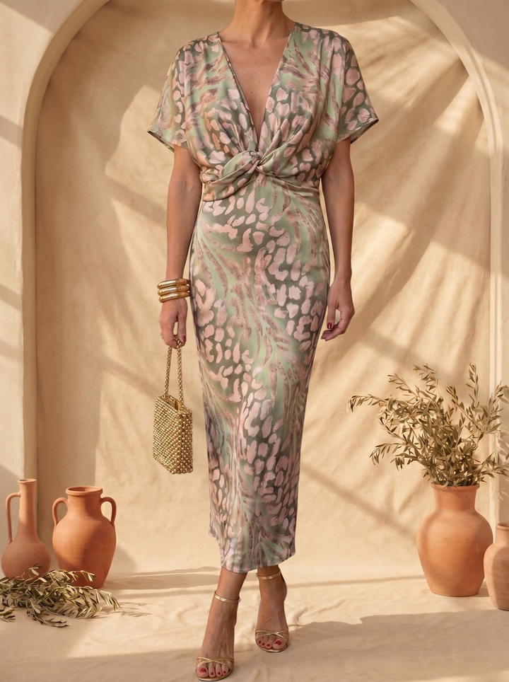 Antonella Elegant Copper Dress