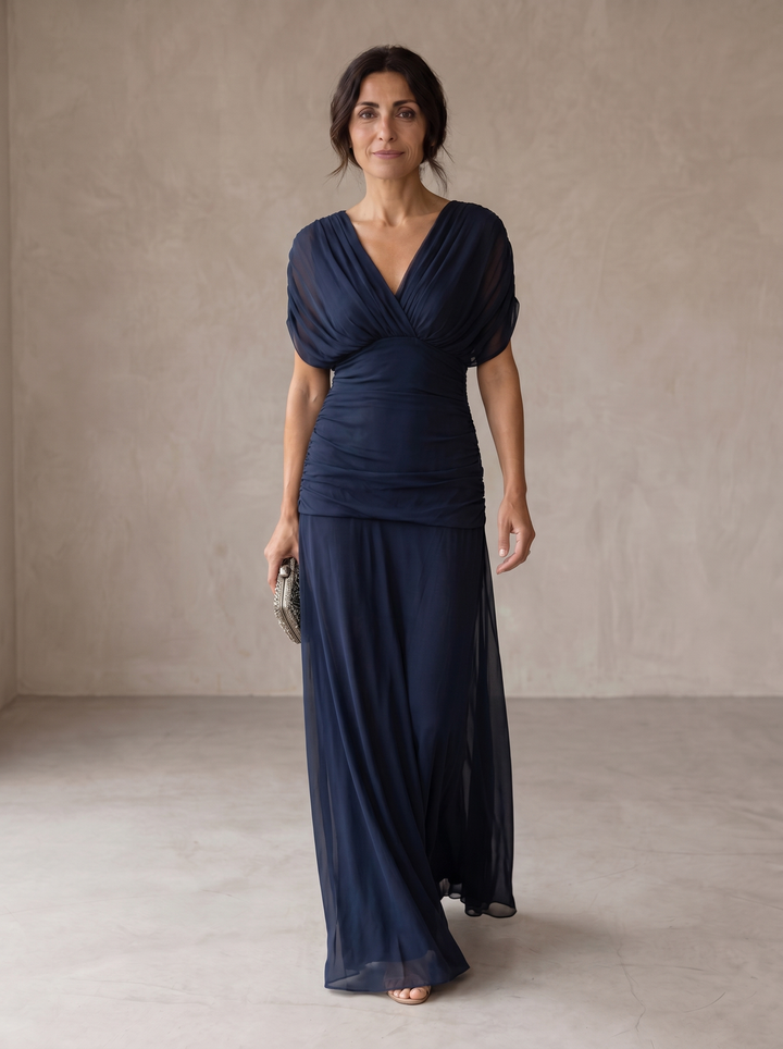 Avery Elegant Blue Dress