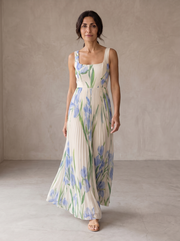 Oriah Floral A-Line Maxi Dress