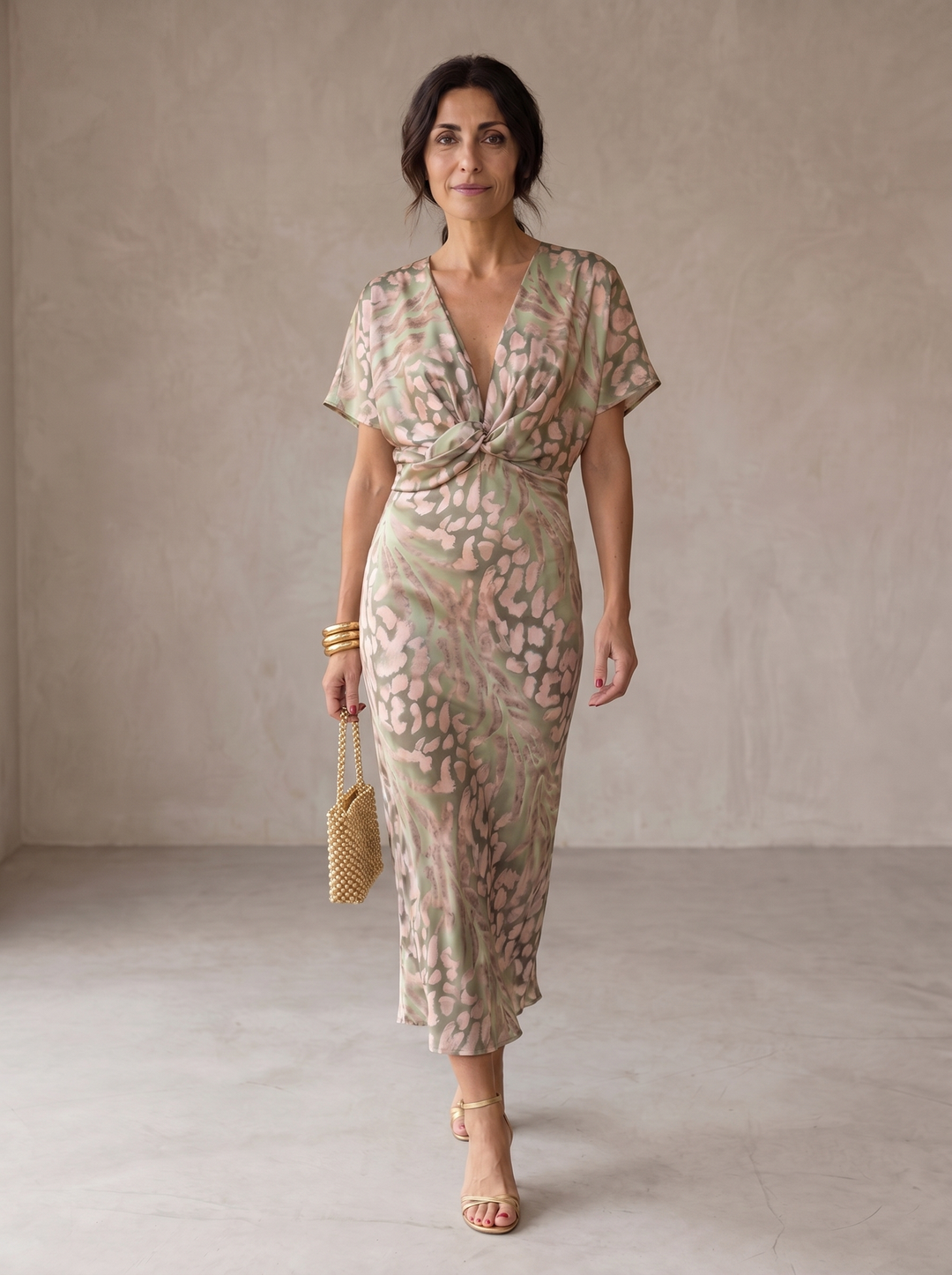Antonella Elegant Copper Dress