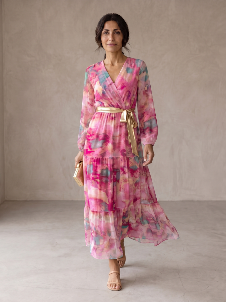 Hazel Floral Wrap Dress
