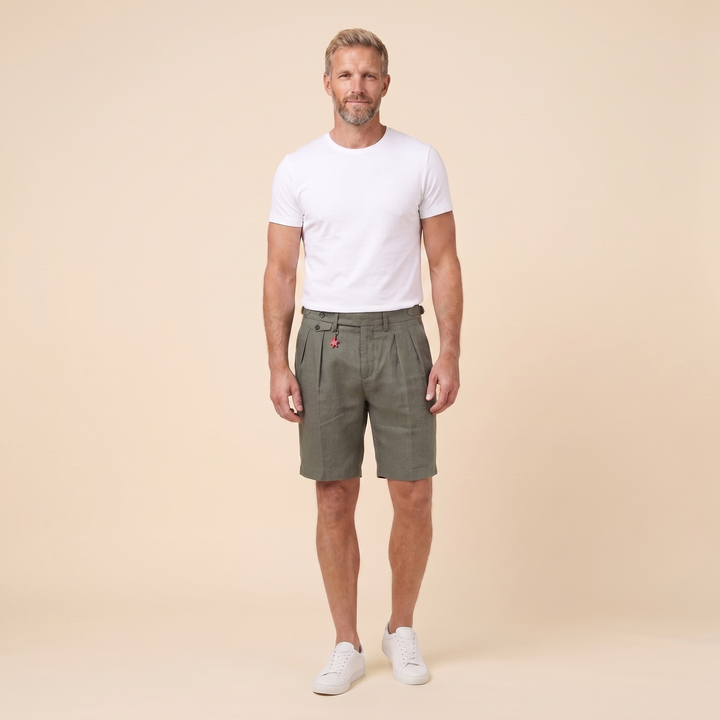 Linden Bermuda Shorts | Relaxed Fit, Pure Linen, Men's Bermuda Shorts