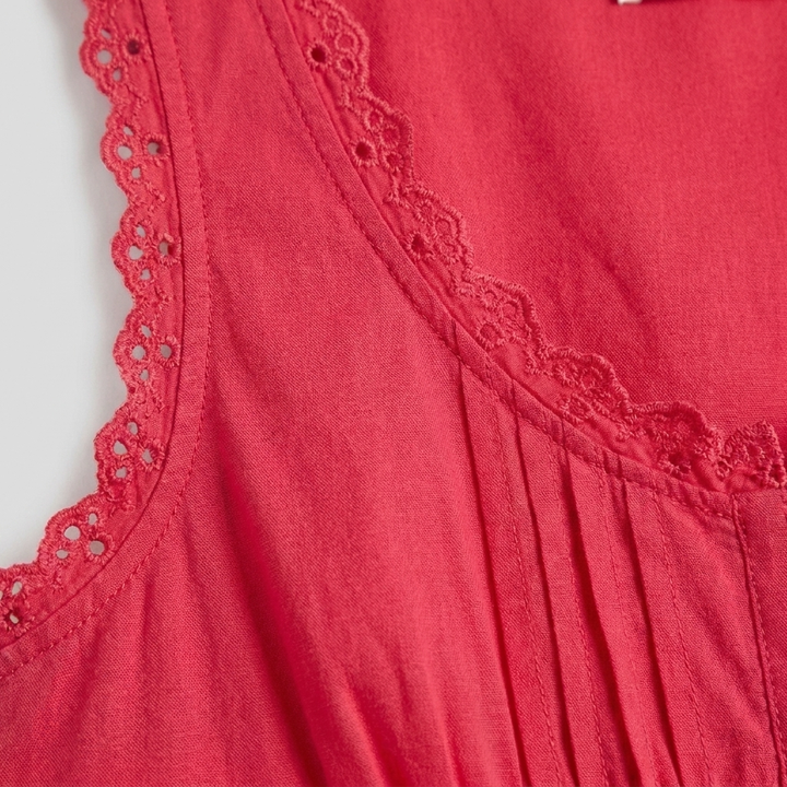 Roselle Midi Dress | Sleeveless Corset-Effect, Embroidered Neckline for Weddings and Cocktail Parties