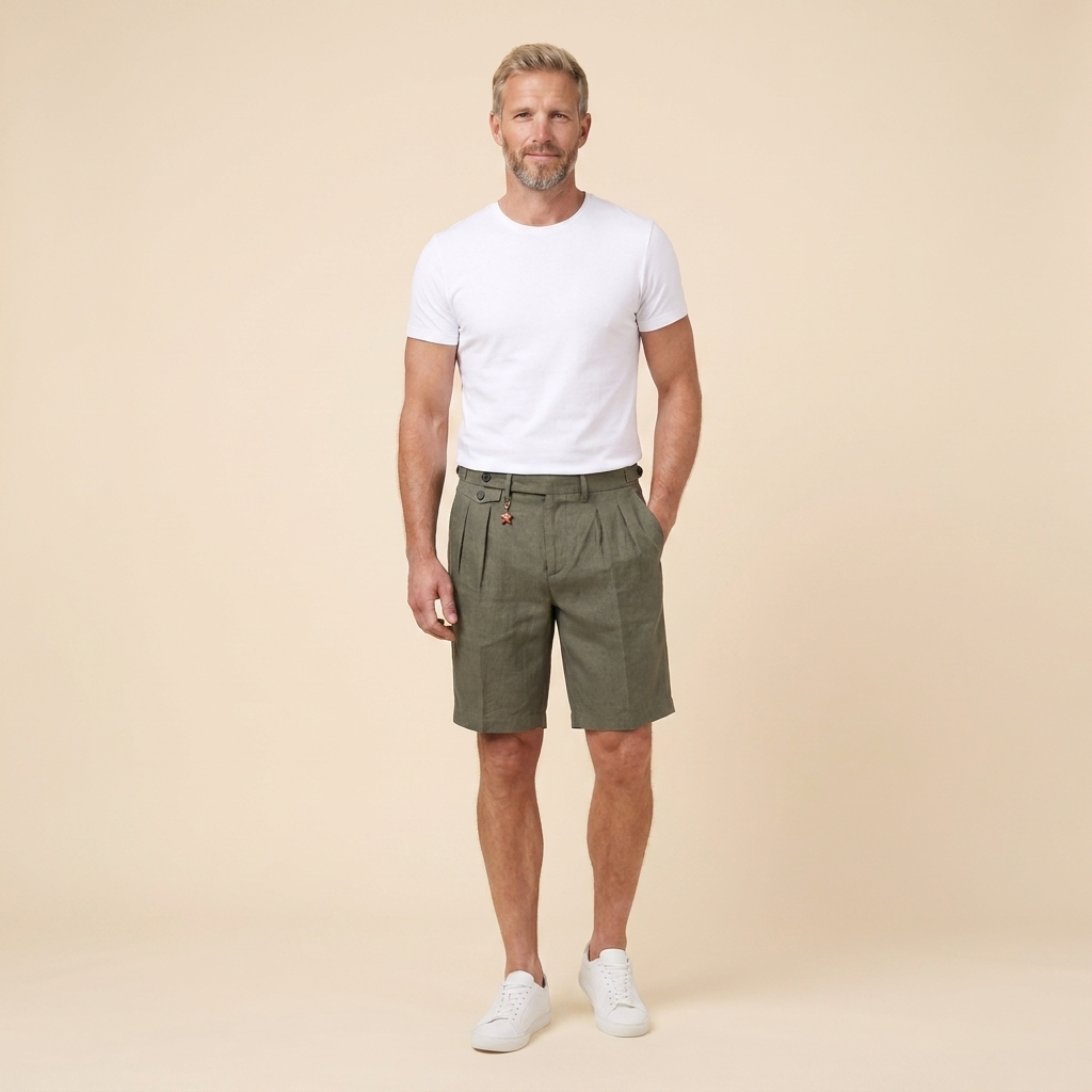 Linden Bermuda Shorts | Relaxed Fit, Pure Linen, Men's Bermuda Shorts