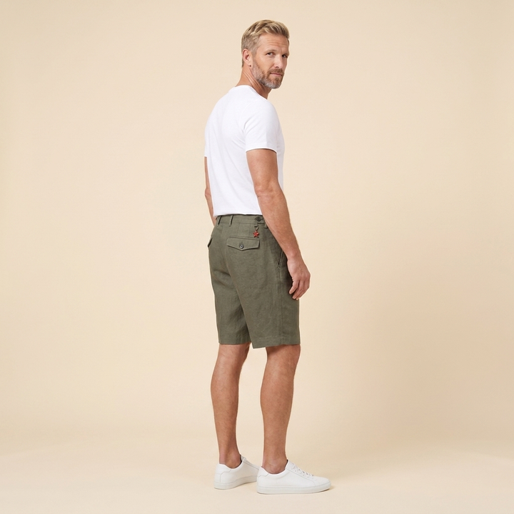 Linden Bermuda Shorts | Relaxed Fit, Pure Linen, Men's Bermuda Shorts