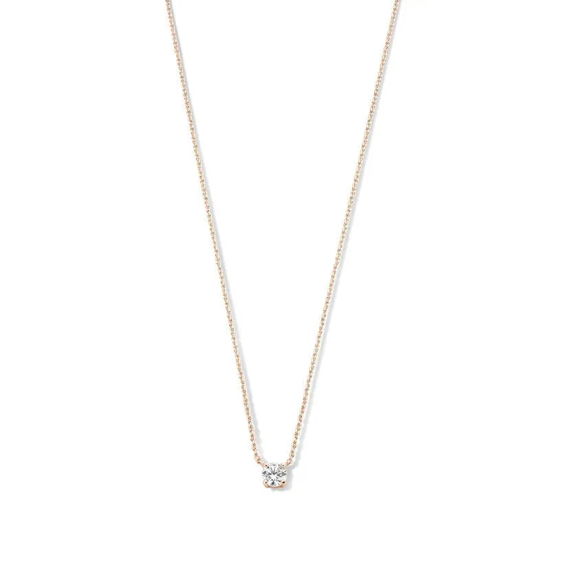 Clea Moissanite Necklace featuring a stunning, sparkling moissanite pendant set in a sleek, elegant design, perfect for adding a touch of timeless - 4