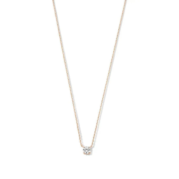 Clea Moissanite Necklace featuring a stunning, sparkling moissanite pendant set in a sleek, elegant design, perfect for adding a touch of timeless - 4