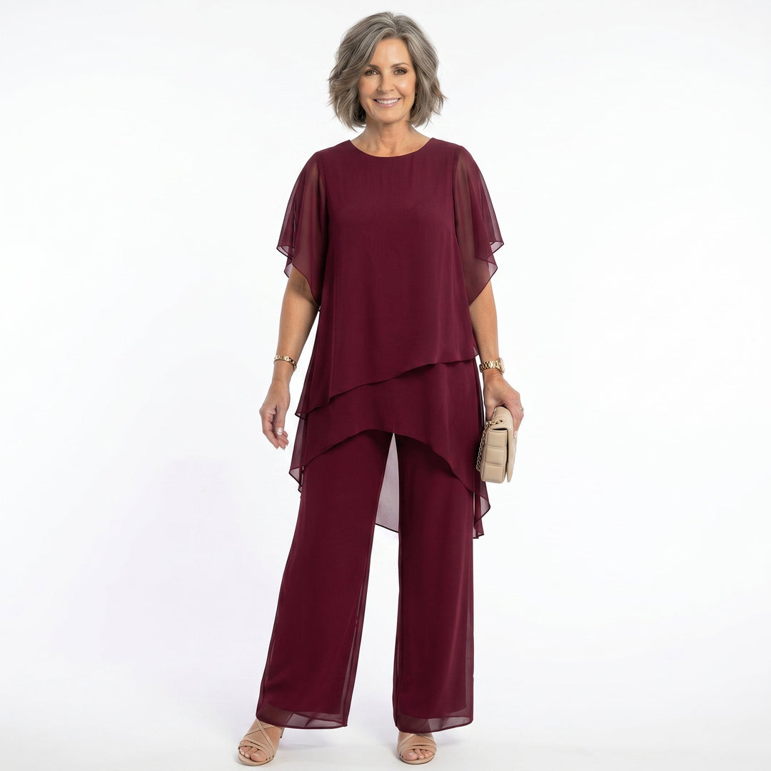 Sharyn | Tiered Tunic & Trouser Set