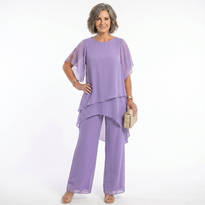 Sharyn | Tiered Tunic & Trouser Set