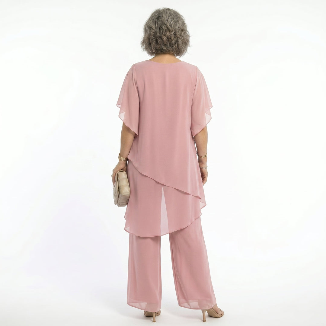 Sharyn | Tiered Tunic & Trouser Set