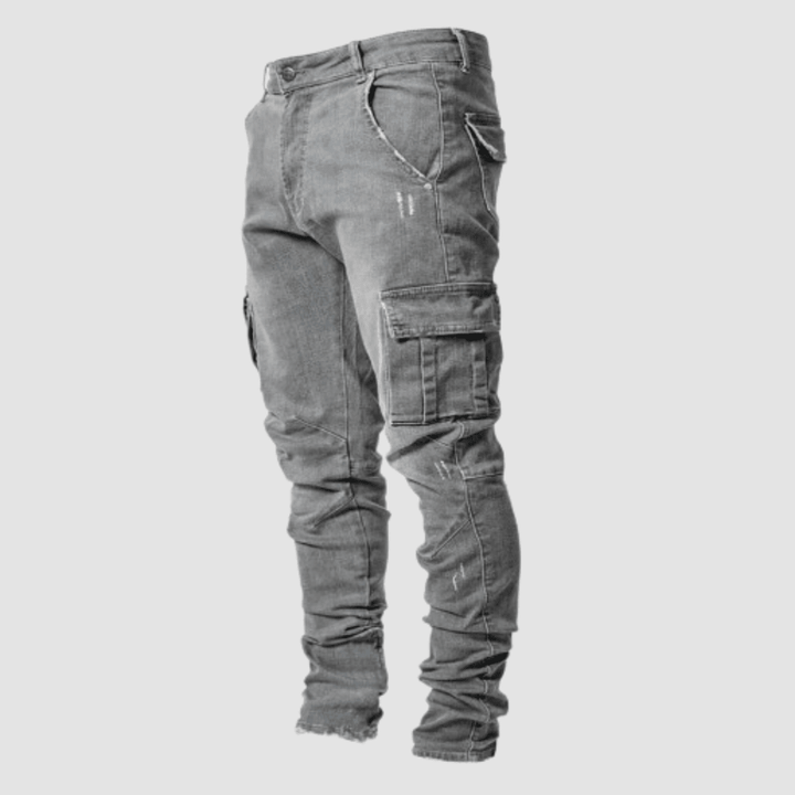 Cezar Cargo Jeans | Stretch Fabric, Classic Design