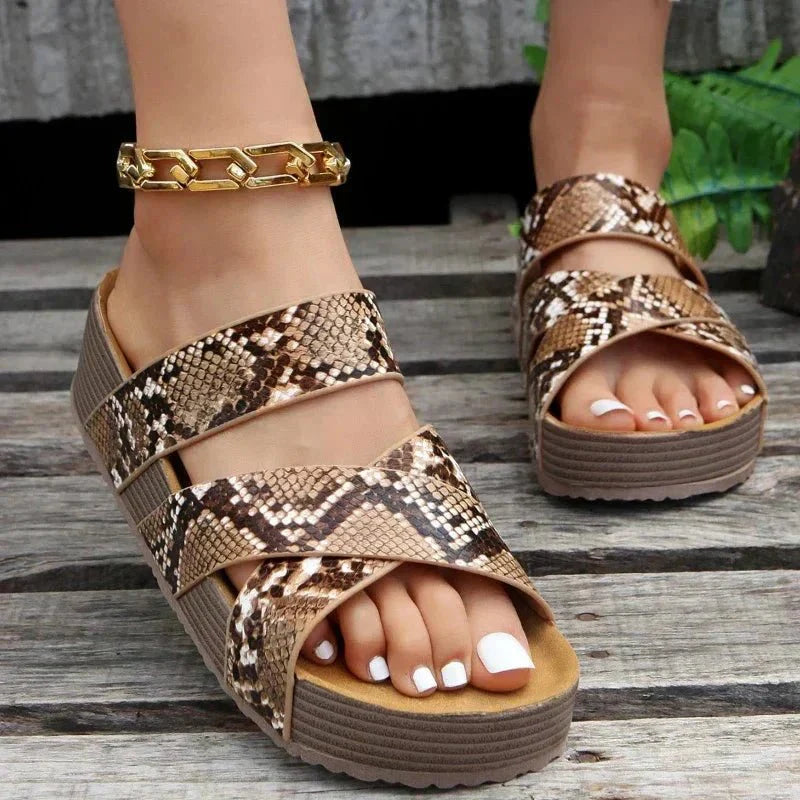 Rosa Sandals for Women featuring orthopedic leather design and non-slip grip, perfect for comfort and support in casual outings. - 8