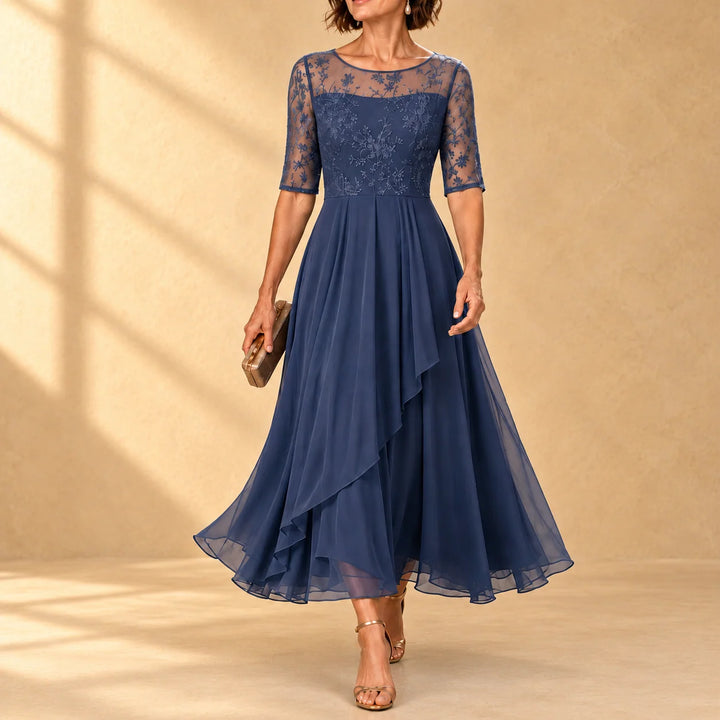 Abella | Lace & Chiffon Dress