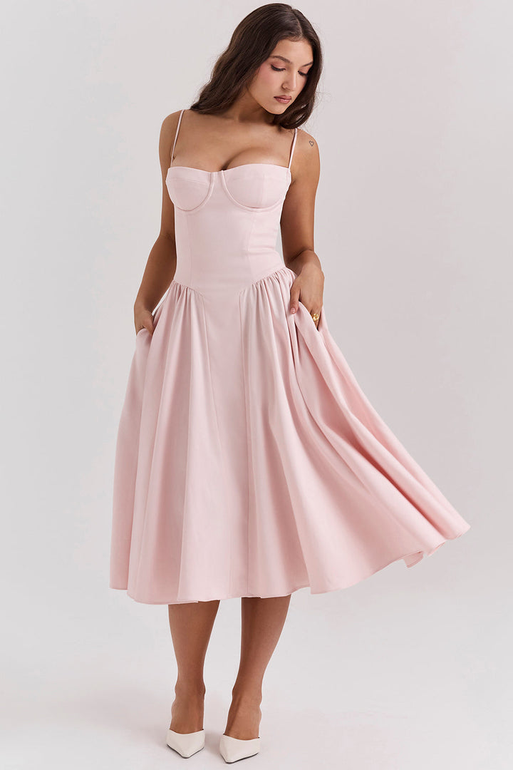 Roma Corset Dress - Pink