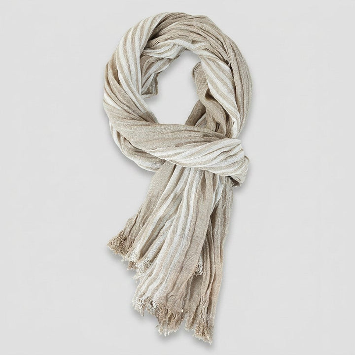 Aero Cotton Scarf | Elegant Pinstripe Design, Classic Fit, 70cm x 180cm