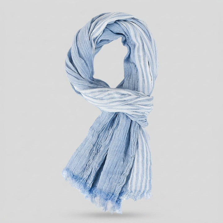 Aero Cotton Scarf | Elegant Pinstripe Design, Classic Fit, 70cm x 180cm