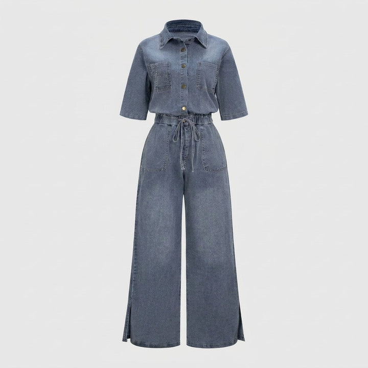 Aero Denim Jumpsuit | Cotton-Blend, Durable Design