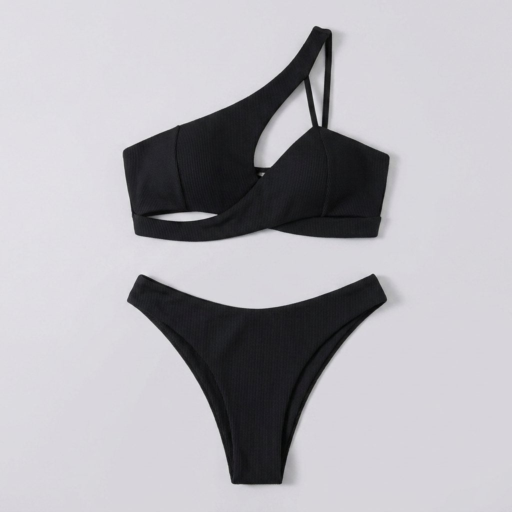 Anne Front Bikini Set black