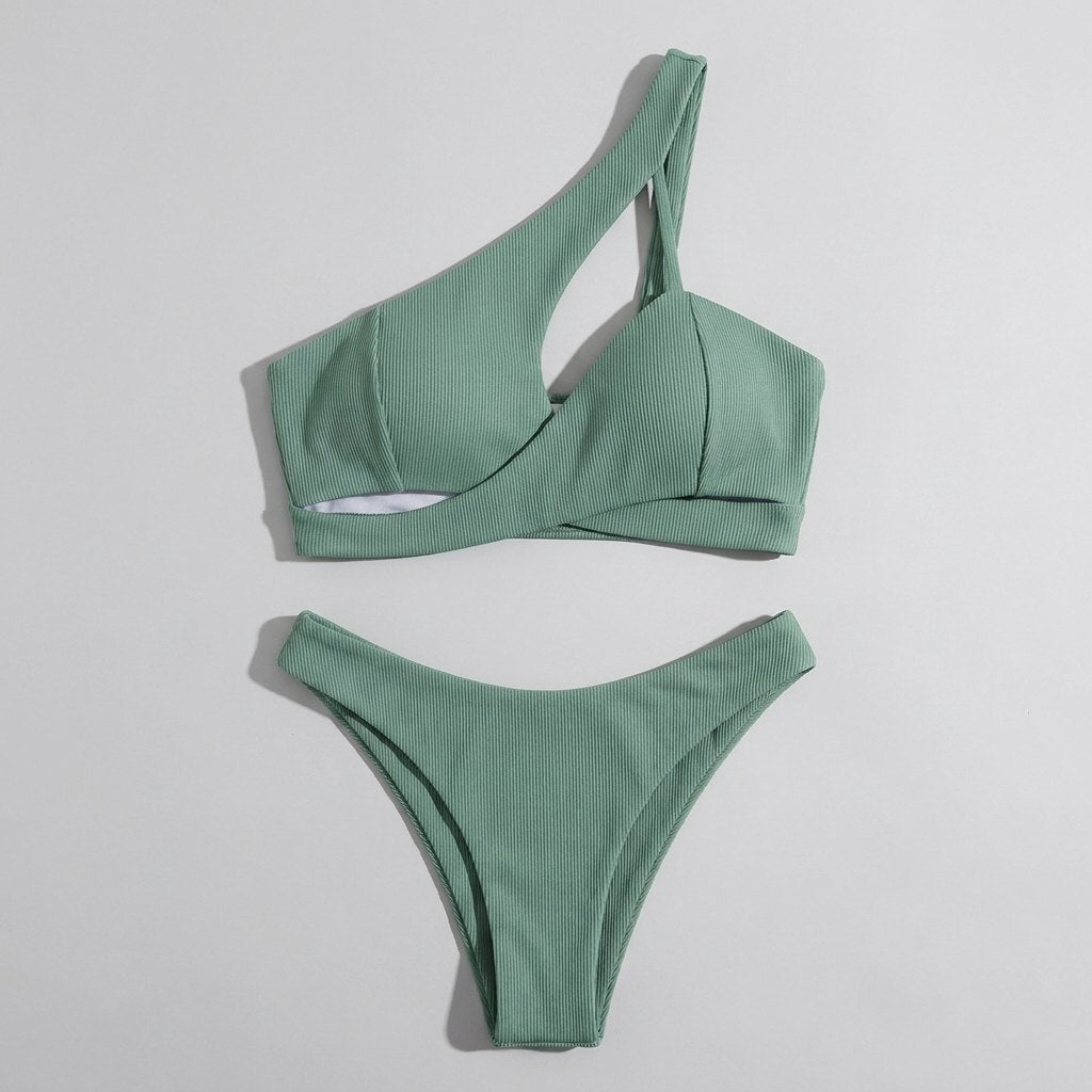 Anne Front Bikini Set green