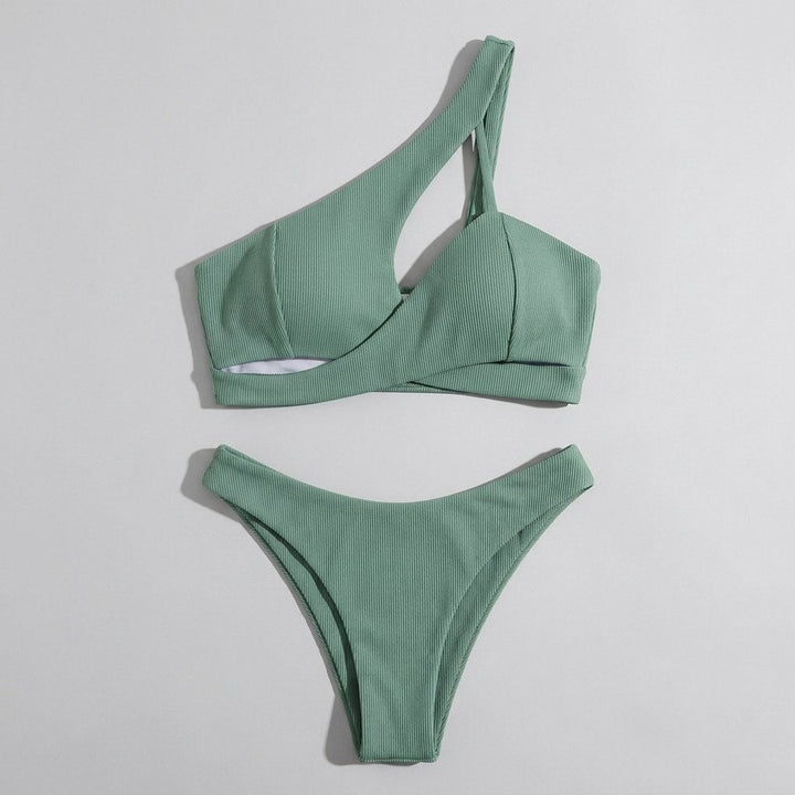 Anne Front Bikini Set green
