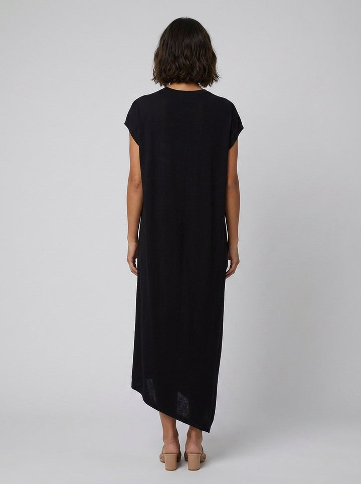 Asera Women's Top | Fine Weight Knit, Asymmetric Draped Silhouette