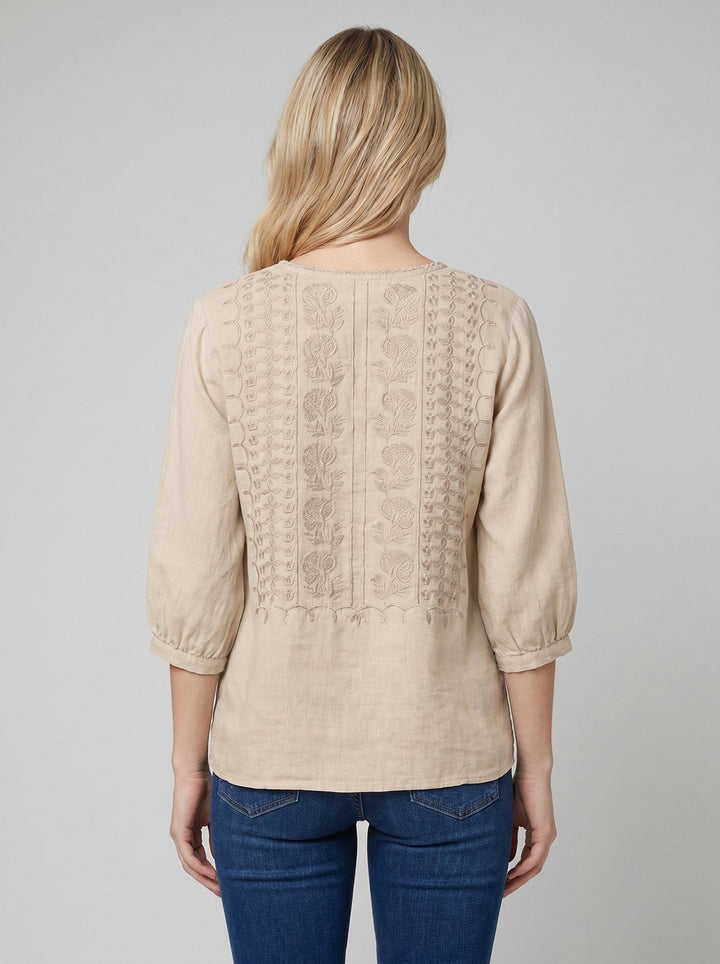 Aurora | Embroidered Relaxed Blouse