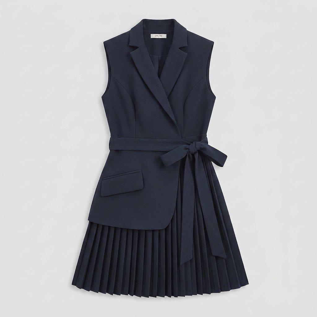 Bella | Blazer Dress Belted, Sleeveless