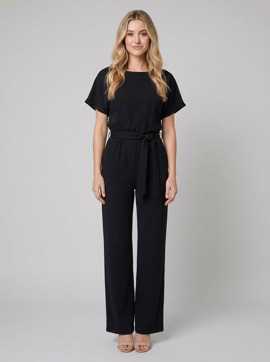 Bella elegant jumpsuit black - model