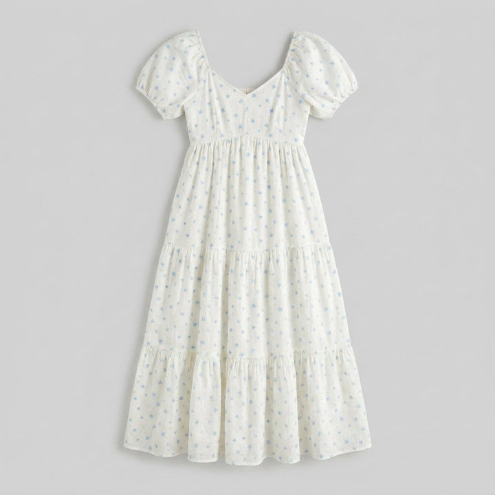 Bella | Midi Dress Lightweight, Sweetheart Neckline, Summer Style