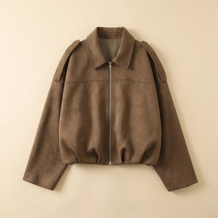 Bomber | Jacket Made of Suede Look Fabric