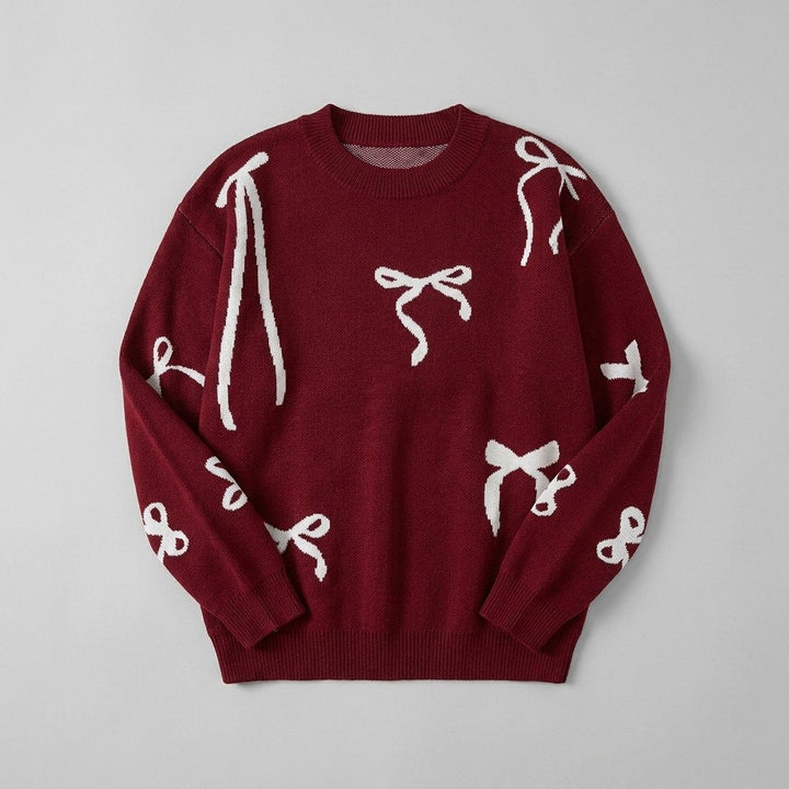 Bow | Jacquard Pullover Sweater