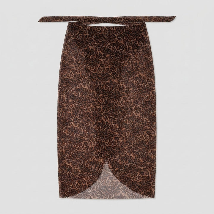 Breeze Mesh Sarong | Lightweight Leopard Print Cover Up for Women