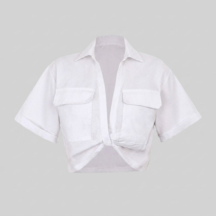 Breeze | Women's Shirt Soft Fabric, Twist Hem Design