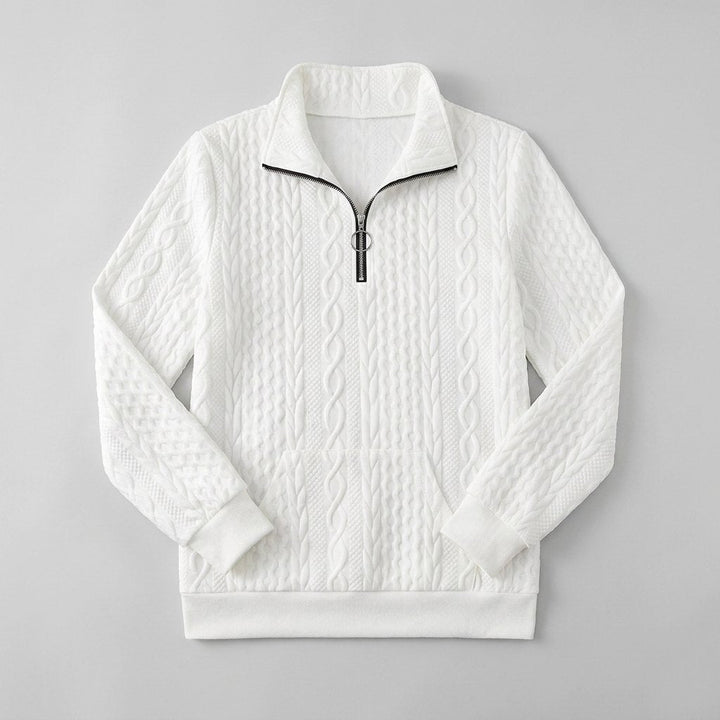 Celeste | Soft Knit Zip Sweater