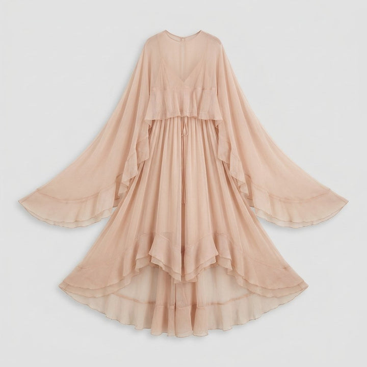 Cindy | Chiffon Dress, Sheer Layered Maxi, Perfect for Weddings and Summer Events