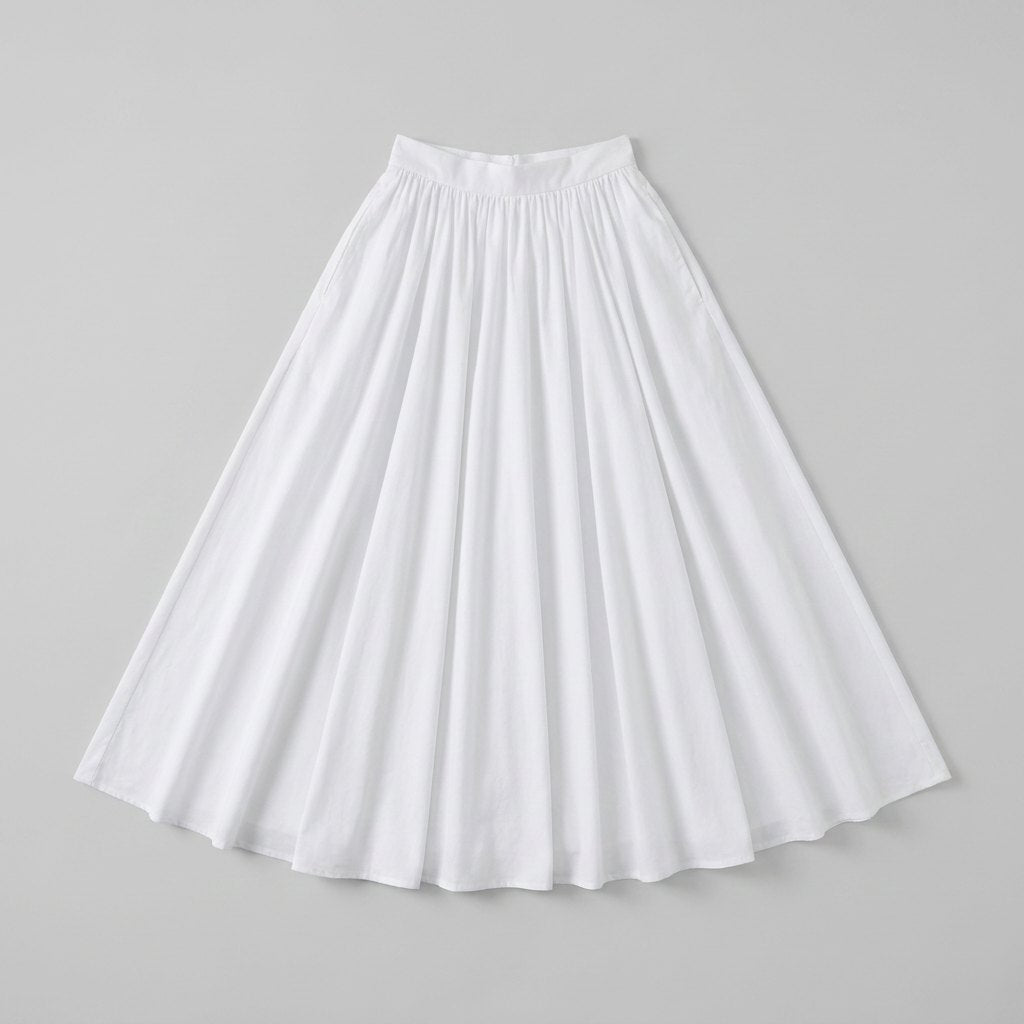 Cora | Maxi Skirt 100% Cotton, High Waist Long Skirt for Women