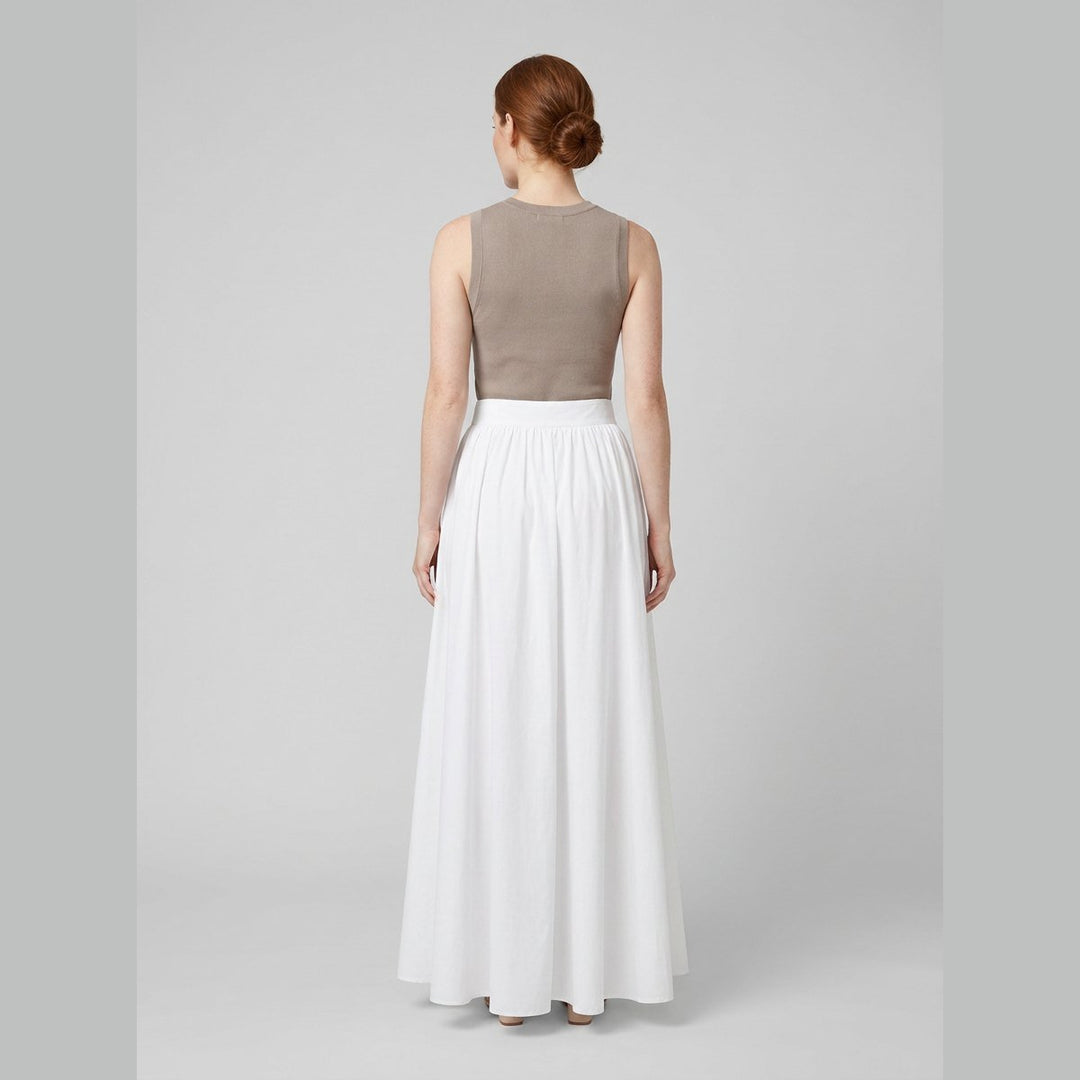 Cora | Maxi Skirt 100% Cotton, High Waist Long Skirt for Women