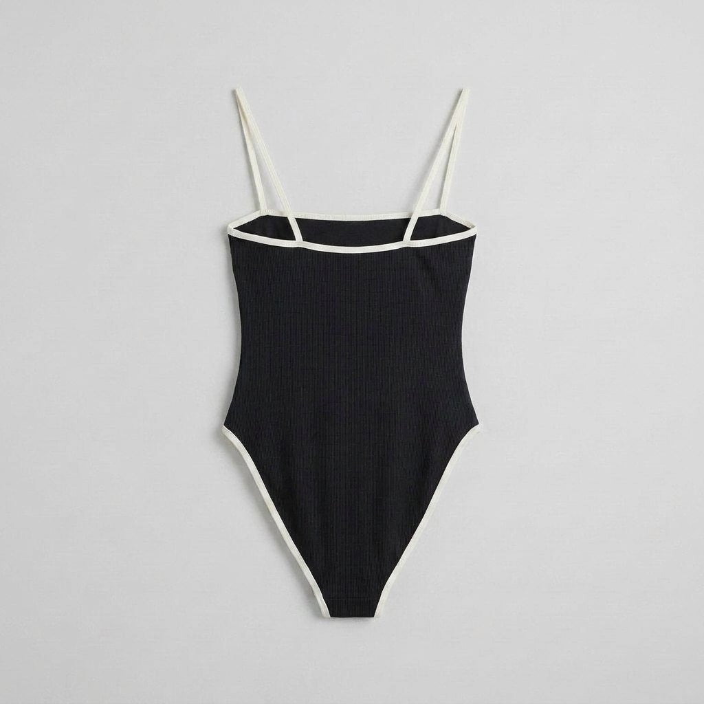Cora | One-Piece Swimsuit Flattering Fit, Contrast Trim
