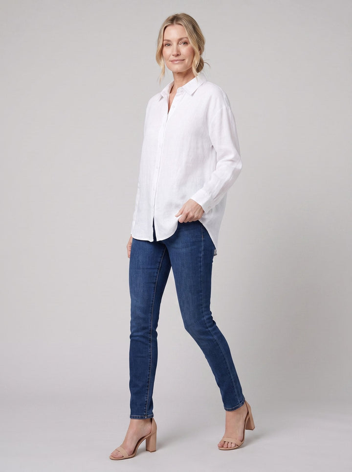 Dani Womens Blouse | Soft Cotton-Polyester Long Sleeve Top