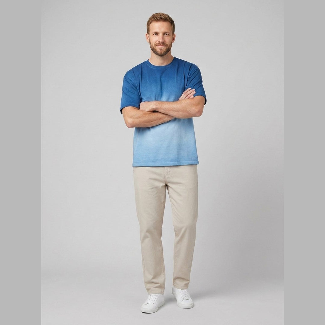 Danny | Gradient T-Shirt Soft Cotton Crew Neck, Regular Fit
