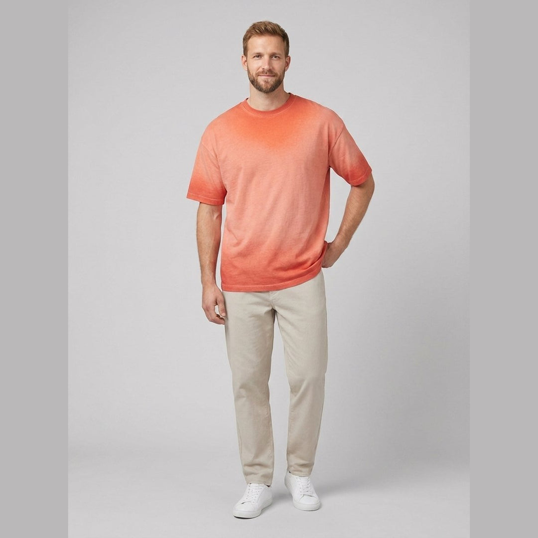 Danny | Gradient T-Shirt Soft Cotton Crew Neck, Regular Fit