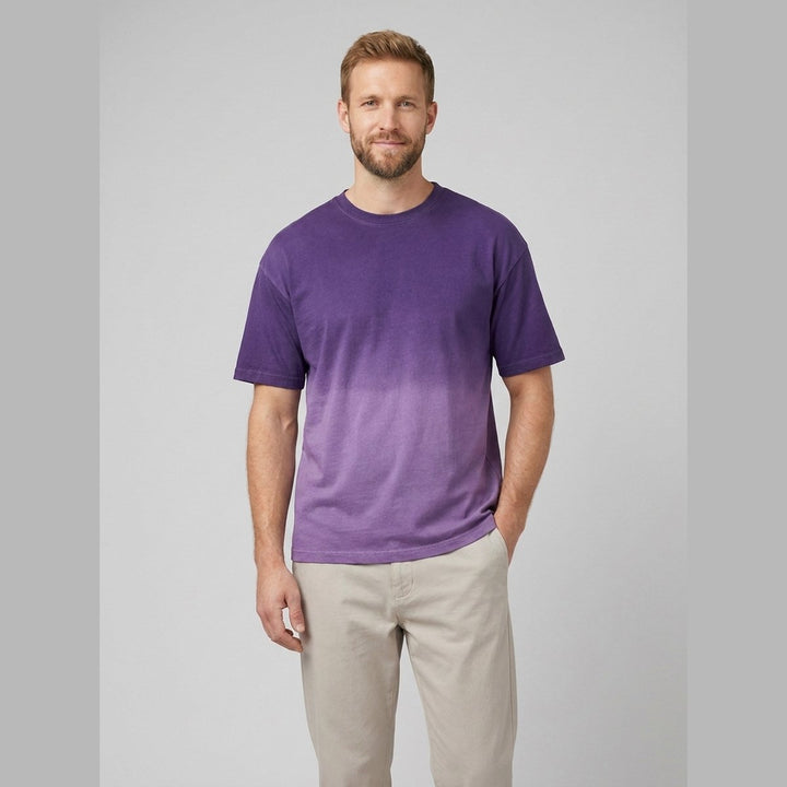Danny | Gradient T-Shirt Soft Cotton Crew Neck, Regular Fit